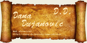 Dana Dujanović vizit kartica